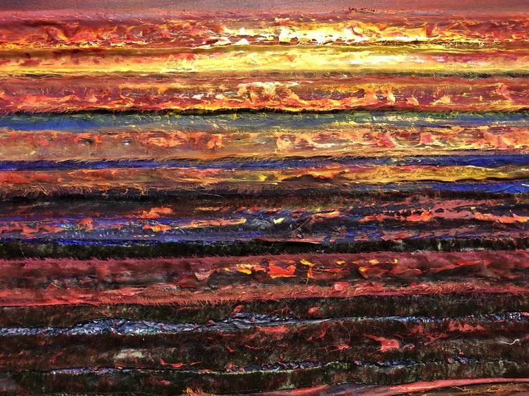 Original Abstract Landscape Painting by Gita Kalishoek