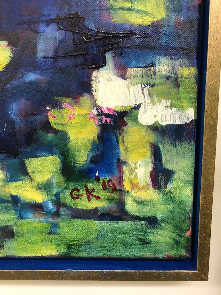 Original Abstract Expressionism Abstract Painting by Gita Kalishoek