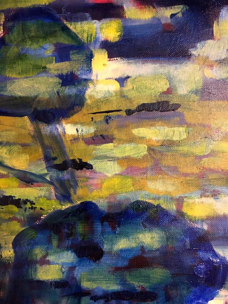 Original Abstract Expressionism Abstract Painting by Gita Kalishoek