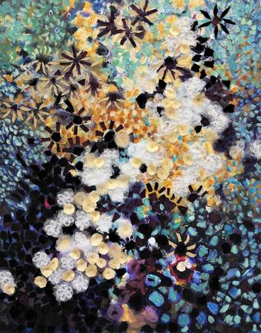 Print of Abstract Floral Collage by Gita Kalishoek