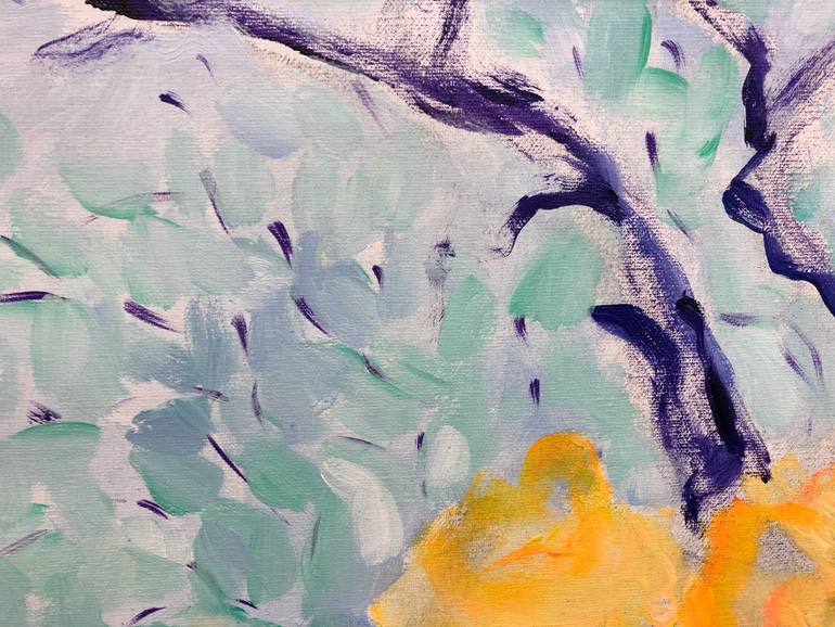 Original Abstract Floral Collage by Gita Kalishoek