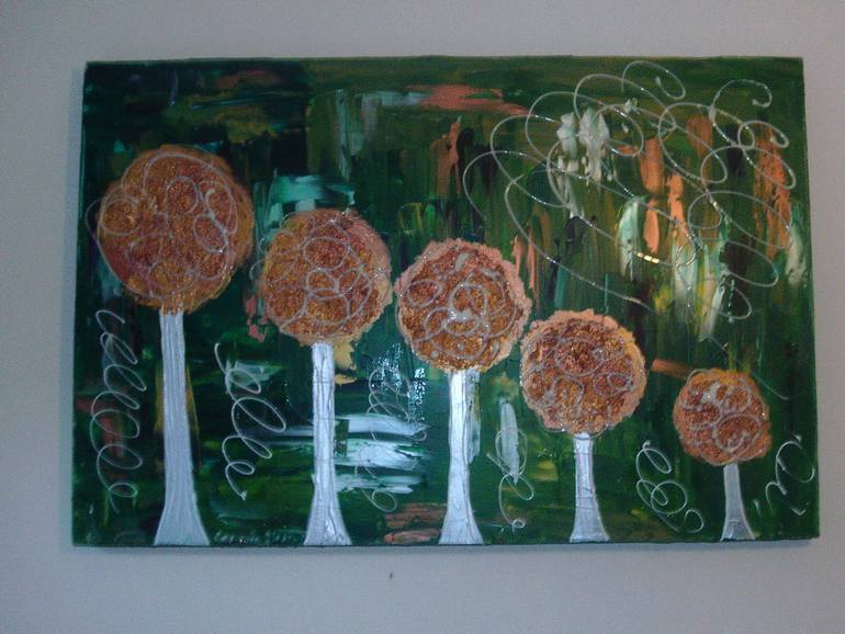 Original Abstract Landscape Painting by Casimira Mostyn