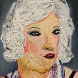 An Old Queer with a Scarf, Oil on canvas, 25x20 cm, 2020 by mahsa merci