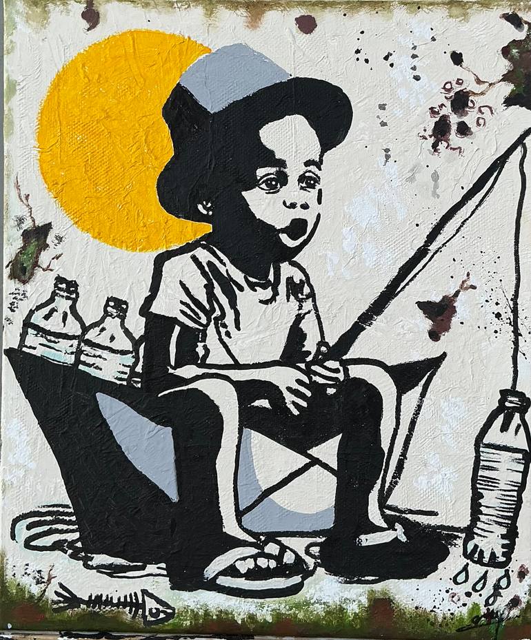 Original Contemporary Graffiti Painting by Cory Richardson