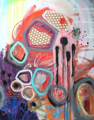 Print of Fine Art Abstract Paintings by Ingrid Hyde