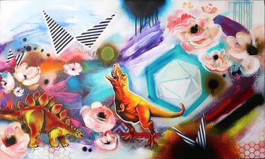 Original Abstract Graffiti Paintings by Ingrid Hyde