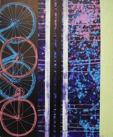 Print of Abstract Bicycle Paintings by Ann Petushynska