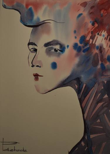 Print of Abstract Portrait Paintings by Ann Petushynska