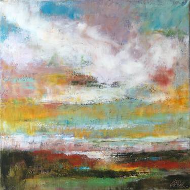 Original Abstract Landscape Painting by Kari Feuer