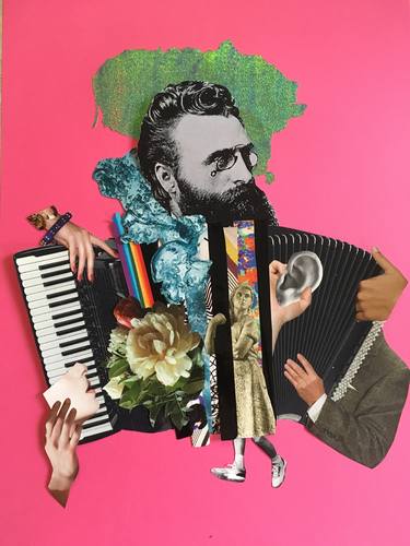 Print of Music Collage by Igne Pikalaviciute