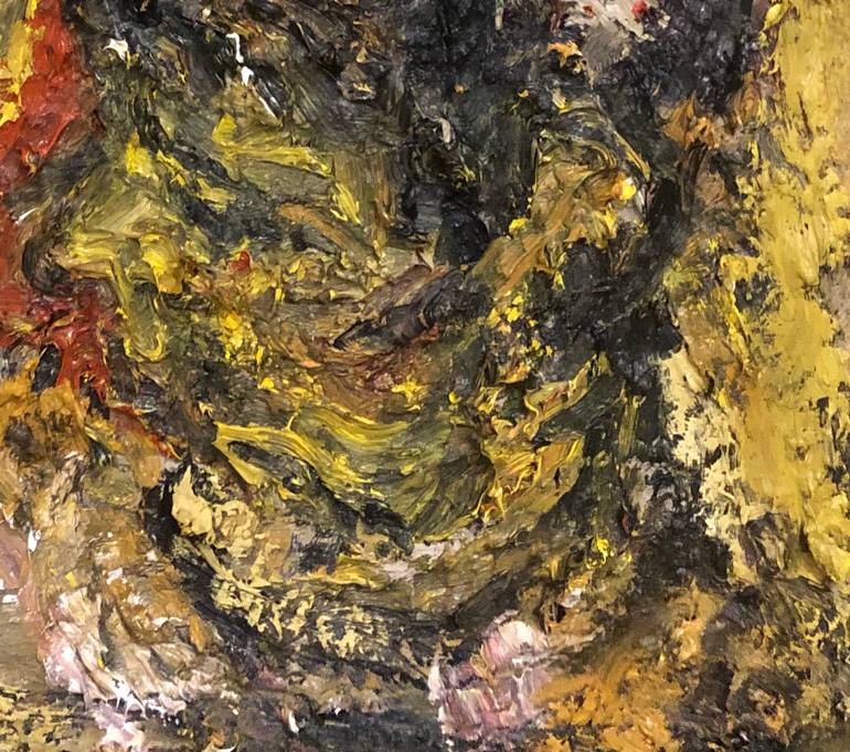 Original Expressionism People Painting by Stephen Robertson