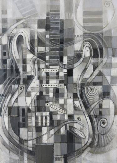 Original Cubism Music Paintings by Franko Camue