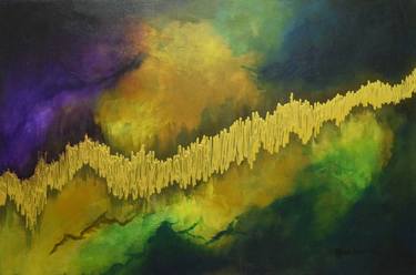 Golden Trend - gold abstract painting thumb