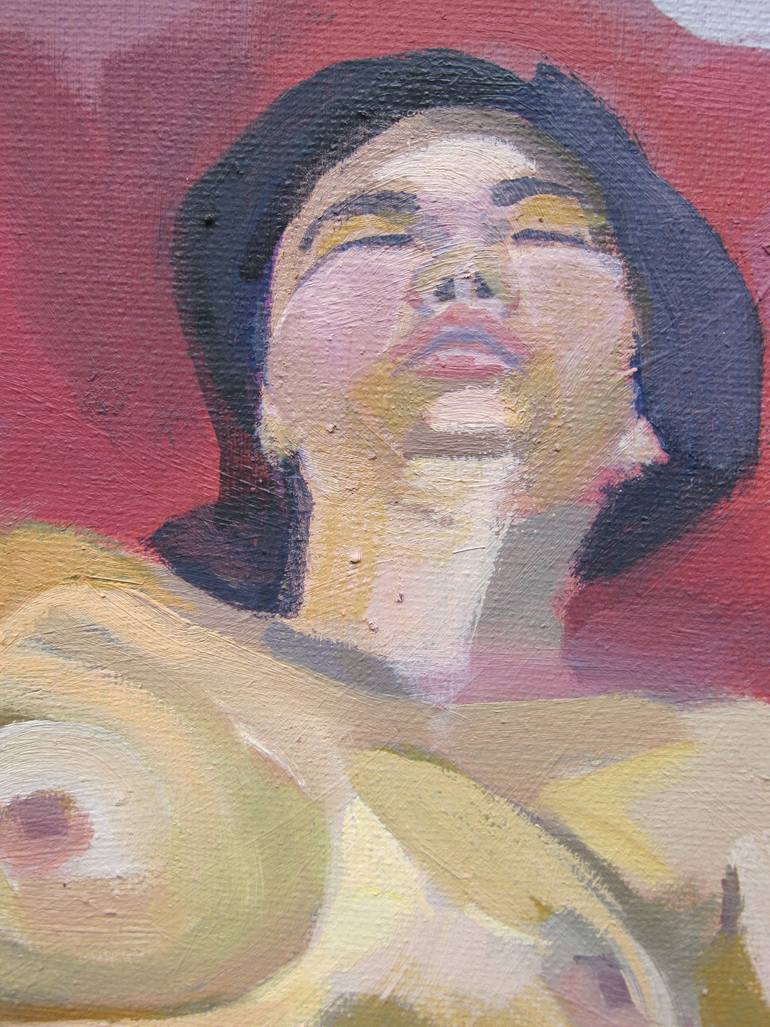 Original Abstract Nude Painting by Eve Pettitt