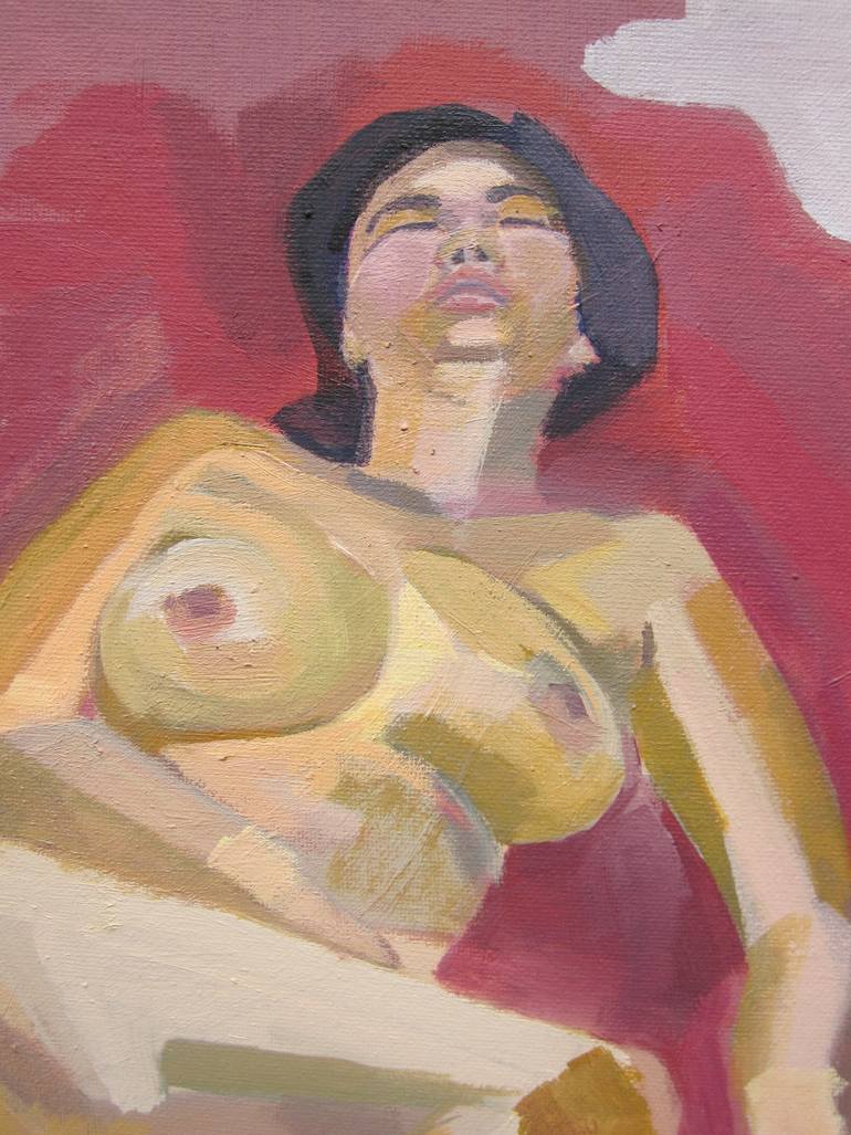 Original Abstract Nude Painting by Eve Pettitt
