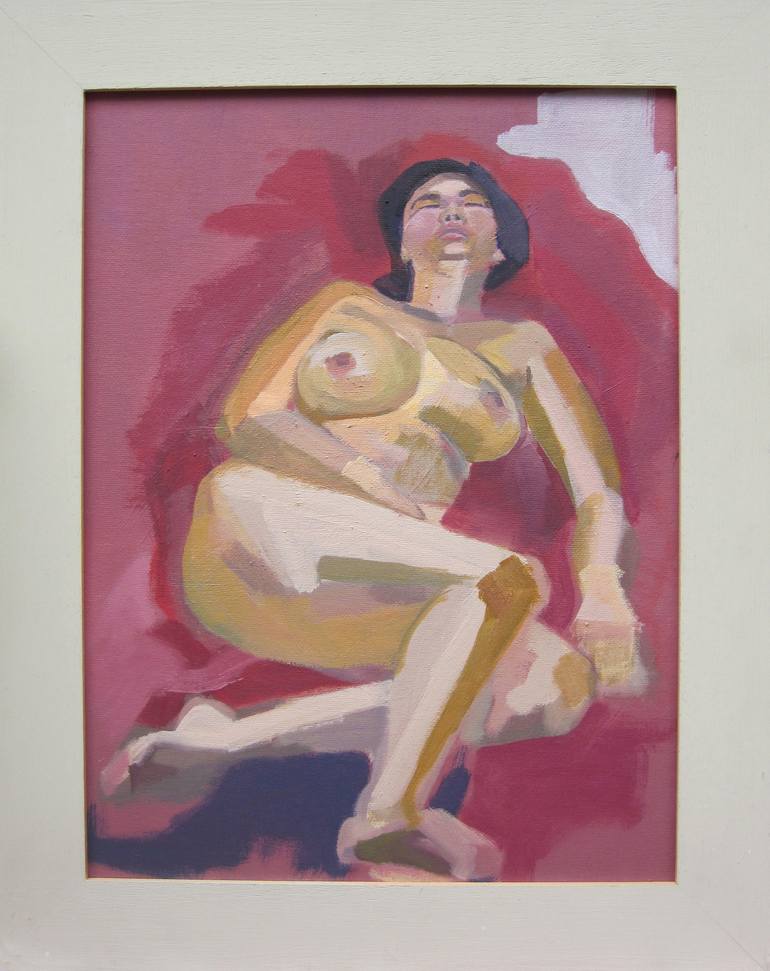 Original Abstract Nude Painting by Eve Pettitt