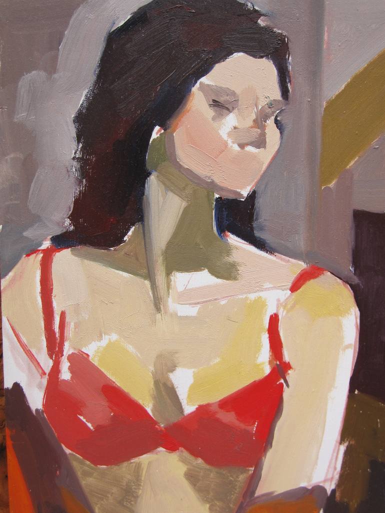 Original Abstract Women Painting by Eve Pettitt