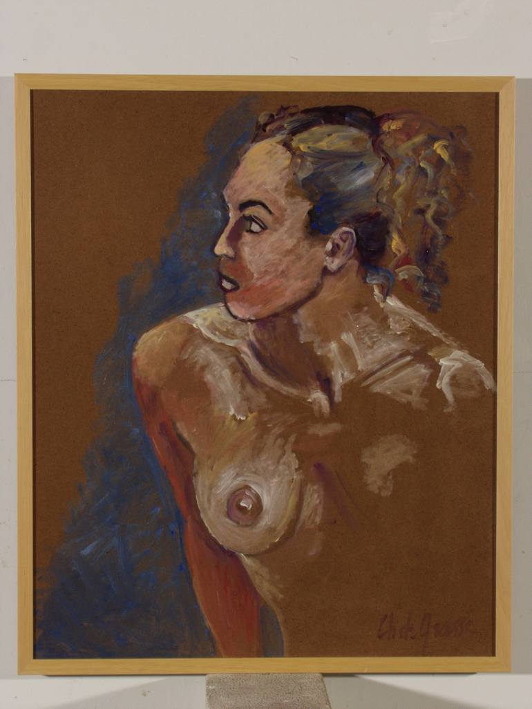 Original Expressionism Nude Paintings by Chantal De Grasse