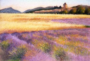Provençal Village with Lavender and Spelt Field thumb