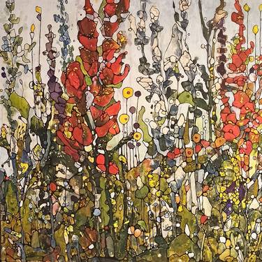 Original Impressionism Garden Paintings by Beta Sudnikowicz