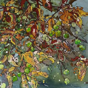 Original Expressionism Botanic Paintings by Beta Sudnikowicz