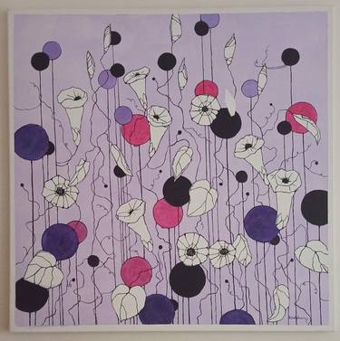 Original Contemporary Floral Painting by Beta Sudnikowicz