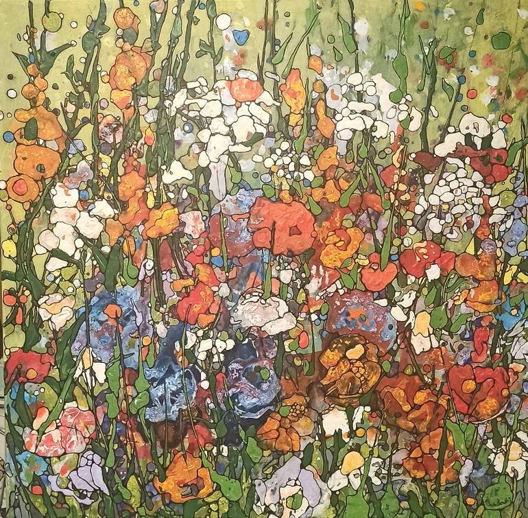 Original Contemporary Floral Paintings by Beta Sudnikowicz