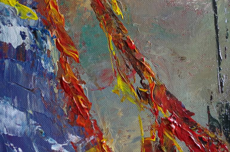 Original Abstract Nature Painting by Beta Sudnikowicz