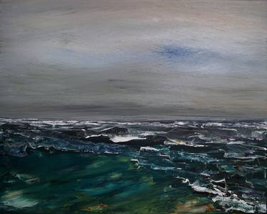 Print of Expressionism Seascape Paintings by Beta Sudnikowicz