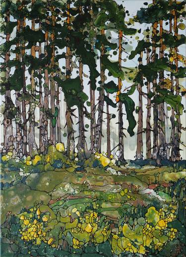 Print of Expressionism Landscape Paintings by Beta Sudnikowicz