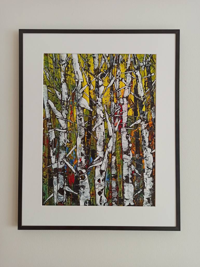 Original Expressionism Nature Painting by Beta Sudnikowicz