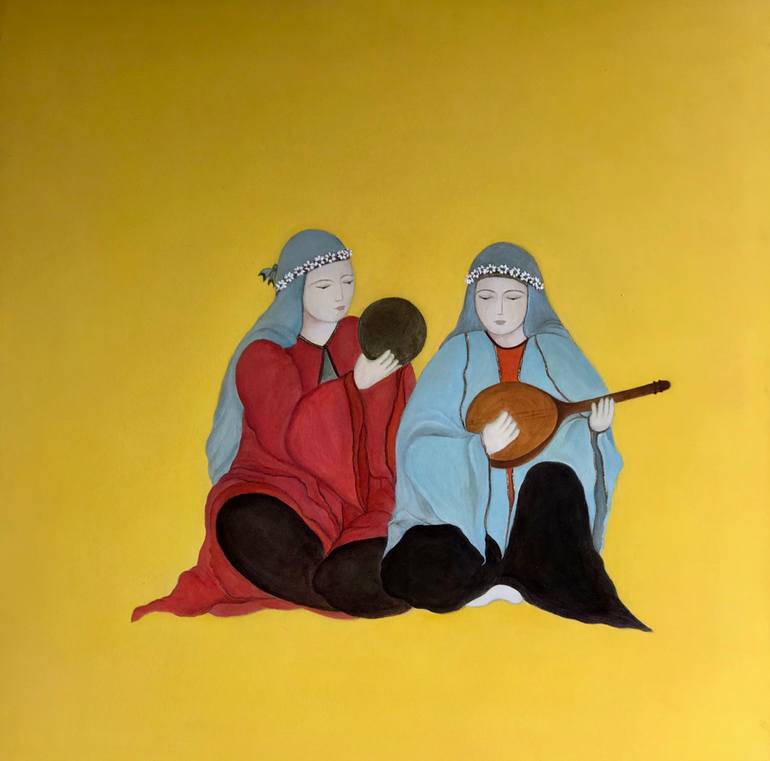 Original Figurative Women Painting by Frooza Clarke