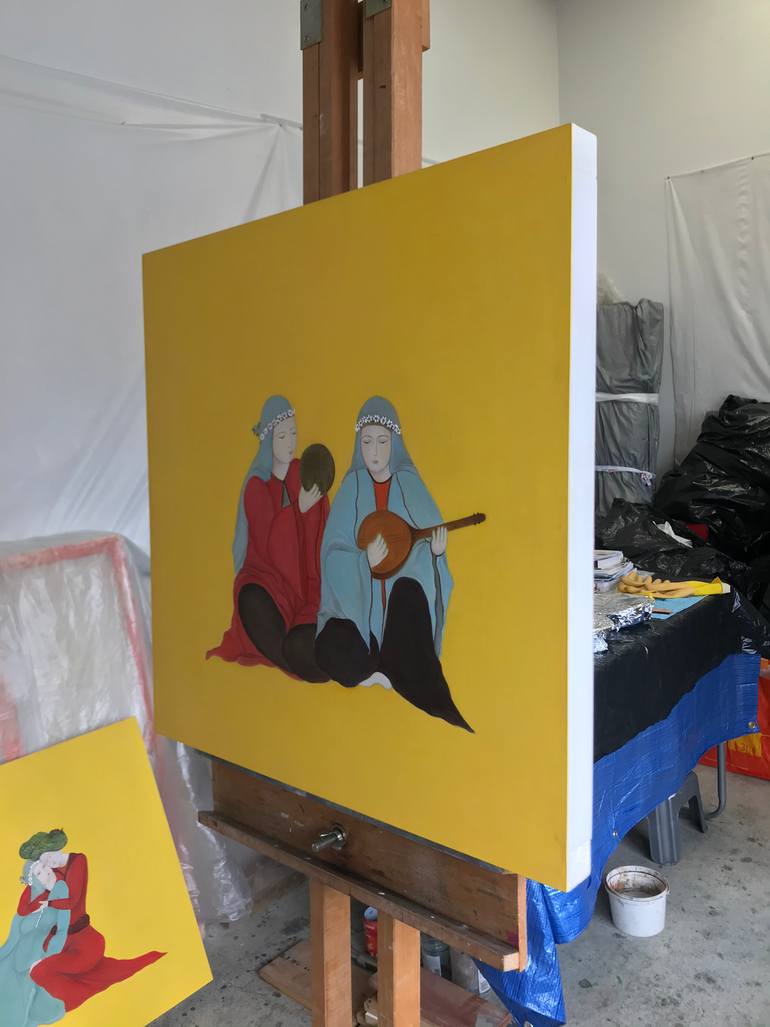 Original Figurative Women Painting by Frooza Clarke