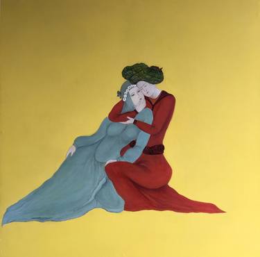 Original Figurative Love Paintings by Frooza Clarke
