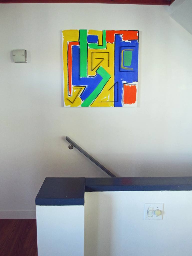 Original Abstract Painting by Mindy and Paul RodmanWhite