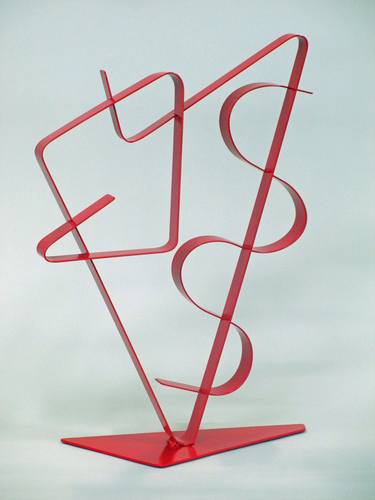 Original Modern Abstract Sculpture by Mindy and Paul RodmanWhite