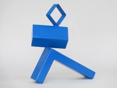 Original Conceptual Abstract Sculpture by Mindy and Paul RodmanWhite