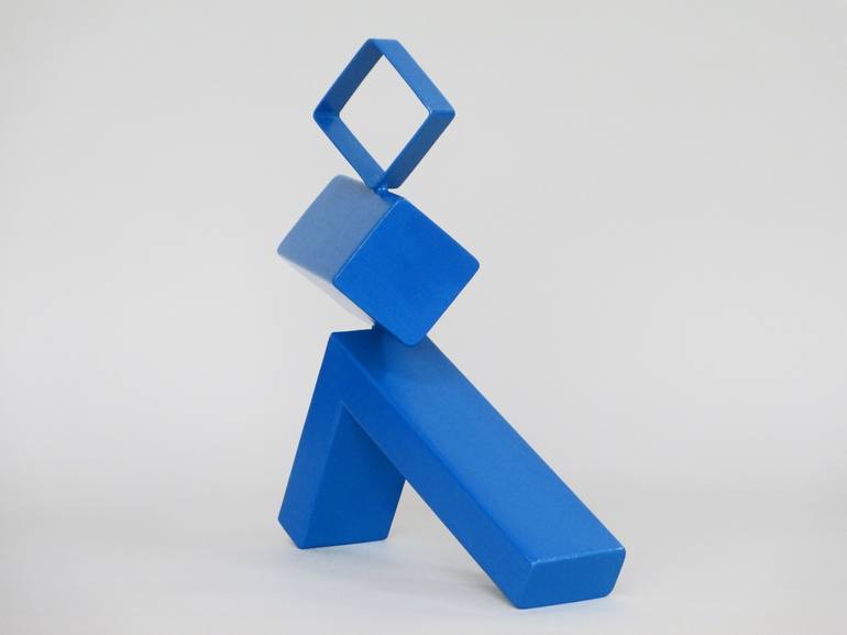 Original Conceptual Abstract Sculpture by Mindy and Paul RodmanWhite