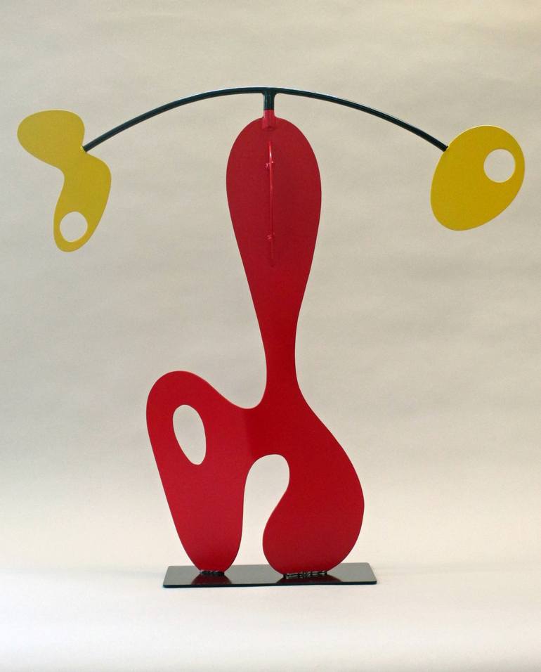 Original Modern Abstract Sculpture by Mindy and Paul RodmanWhite