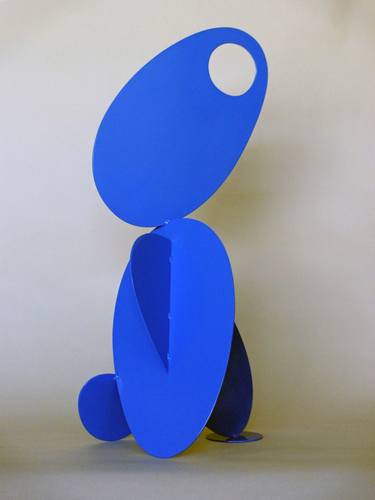 Original Modern Abstract Sculpture by Mindy and Paul RodmanWhite