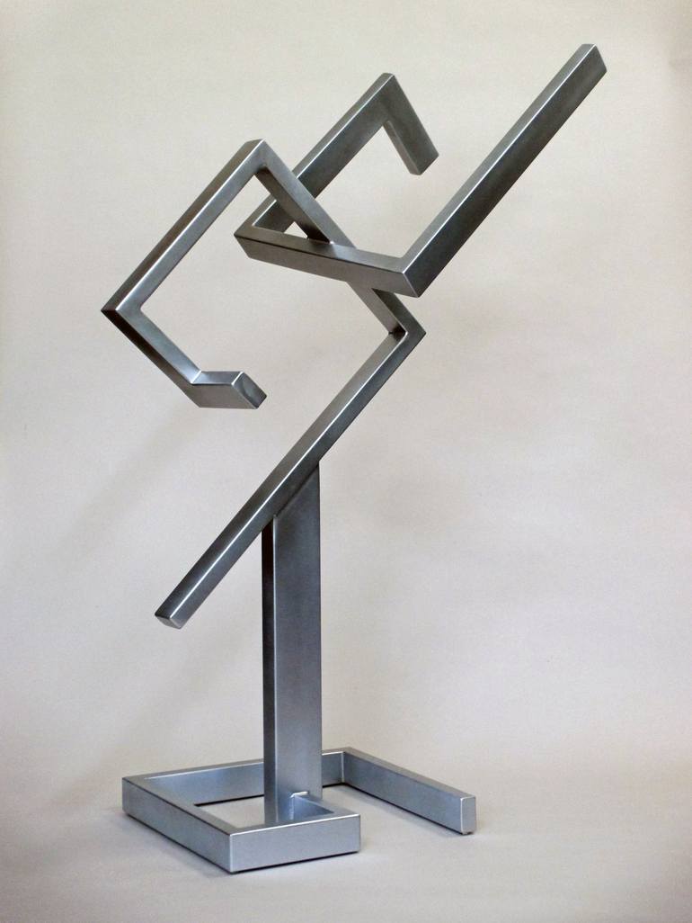 Original Abstract Sculpture by Mindy and Paul RodmanWhite