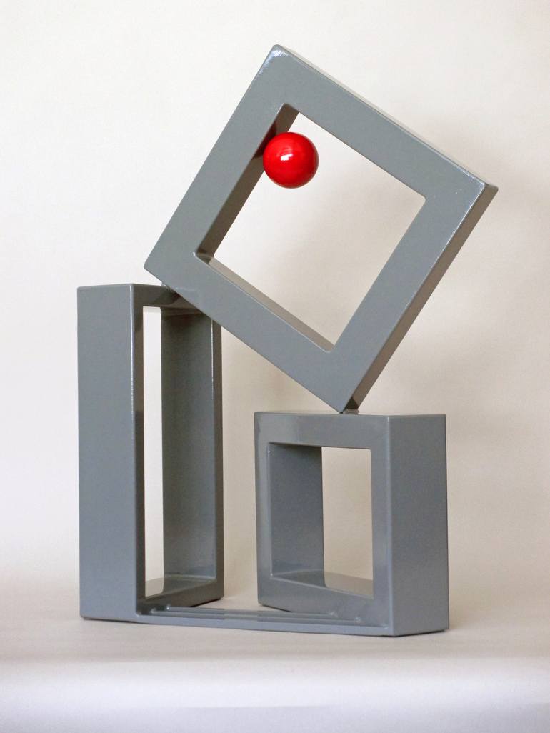 Original Contemporary Abstract Sculpture by Mindy and Paul RodmanWhite