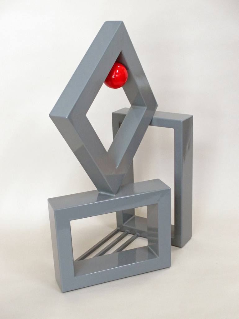 Original Contemporary Abstract Sculpture by Mindy and Paul RodmanWhite