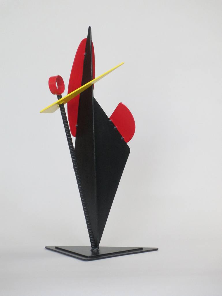 Original Abstract Sculpture by Mindy and Paul RodmanWhite