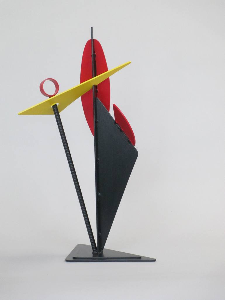 Original Abstract Sculpture by Mindy and Paul RodmanWhite