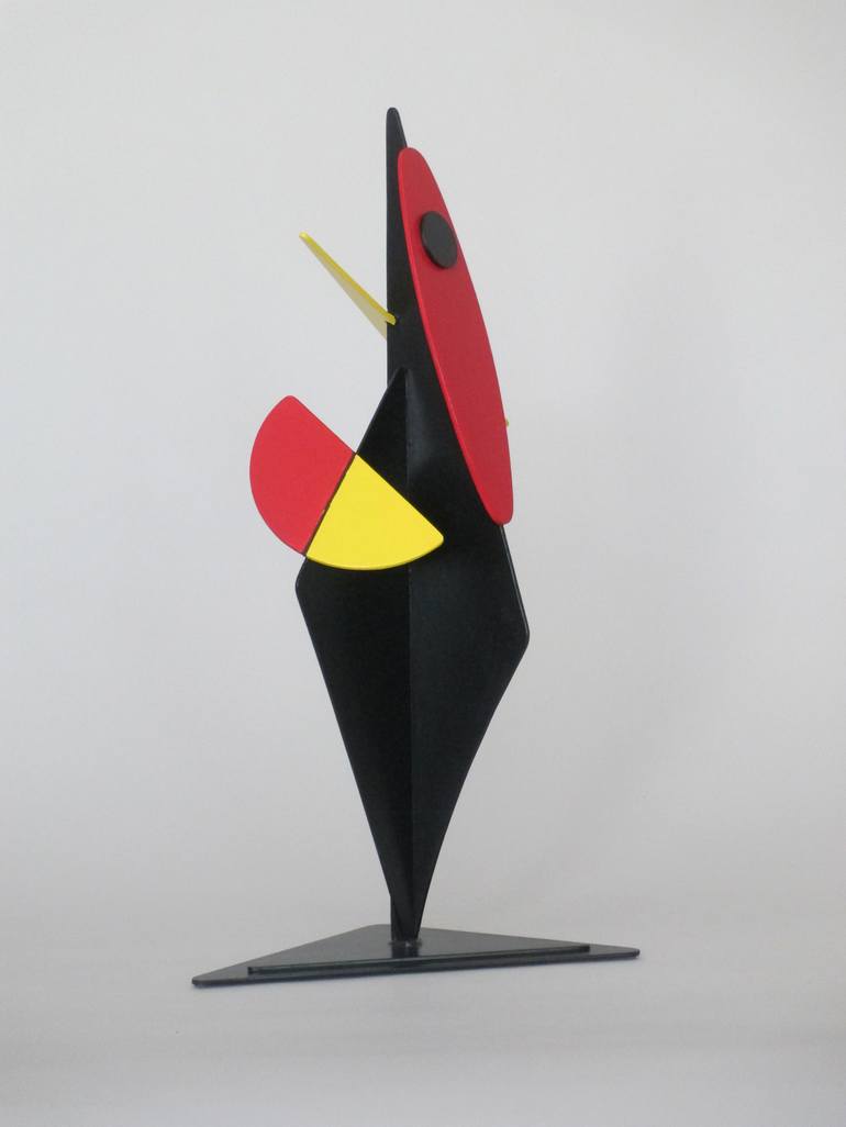 Original Abstract Sculpture by Mindy and Paul RodmanWhite