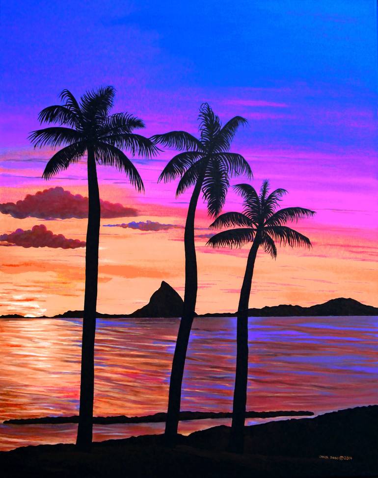 Hawaiian Sunset Painting