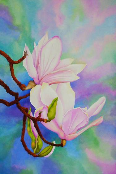 Original Realism Floral Paintings by Carol Sabo