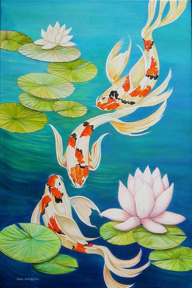 Original Realism Fish Paintings by Carol Sabo