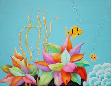 Original Impressionism Fish Paintings by Carol Sabo
